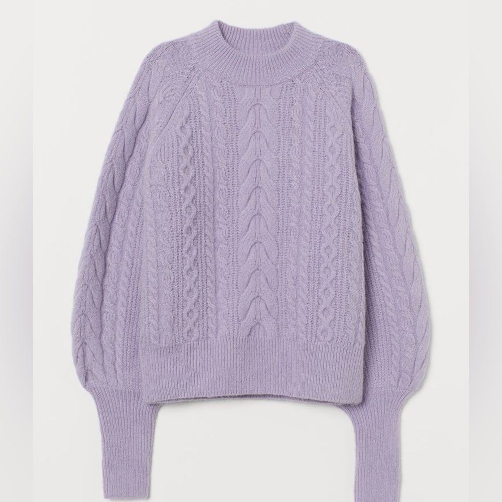 H&M Lilac Alpaca/Wool Blend Sweater